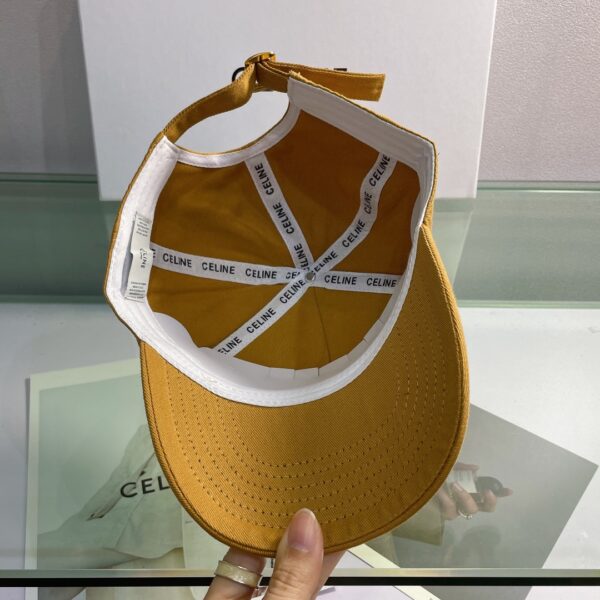 Celine Baseball Cap In Cotton Brown