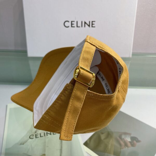 Celine Baseball Cap In Cotton Brown