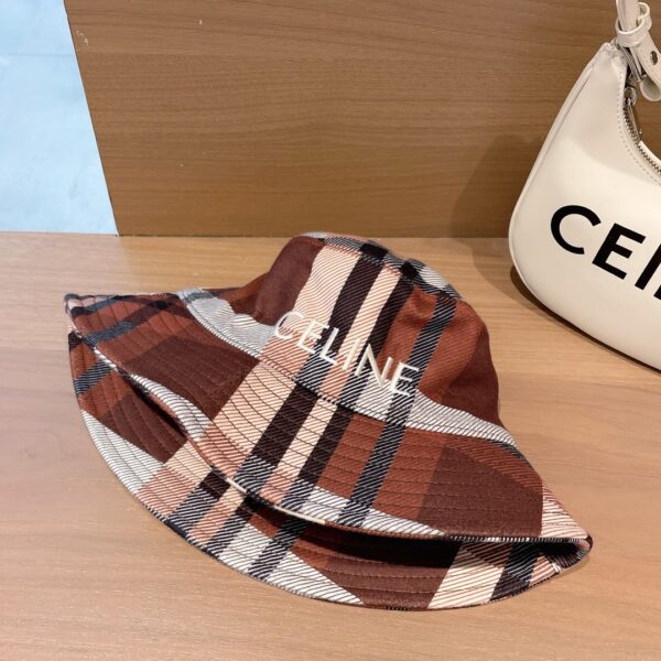 Celine Baseball Cap In Cotton Brown