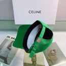 Celine Baseball Cap In Cotton Green