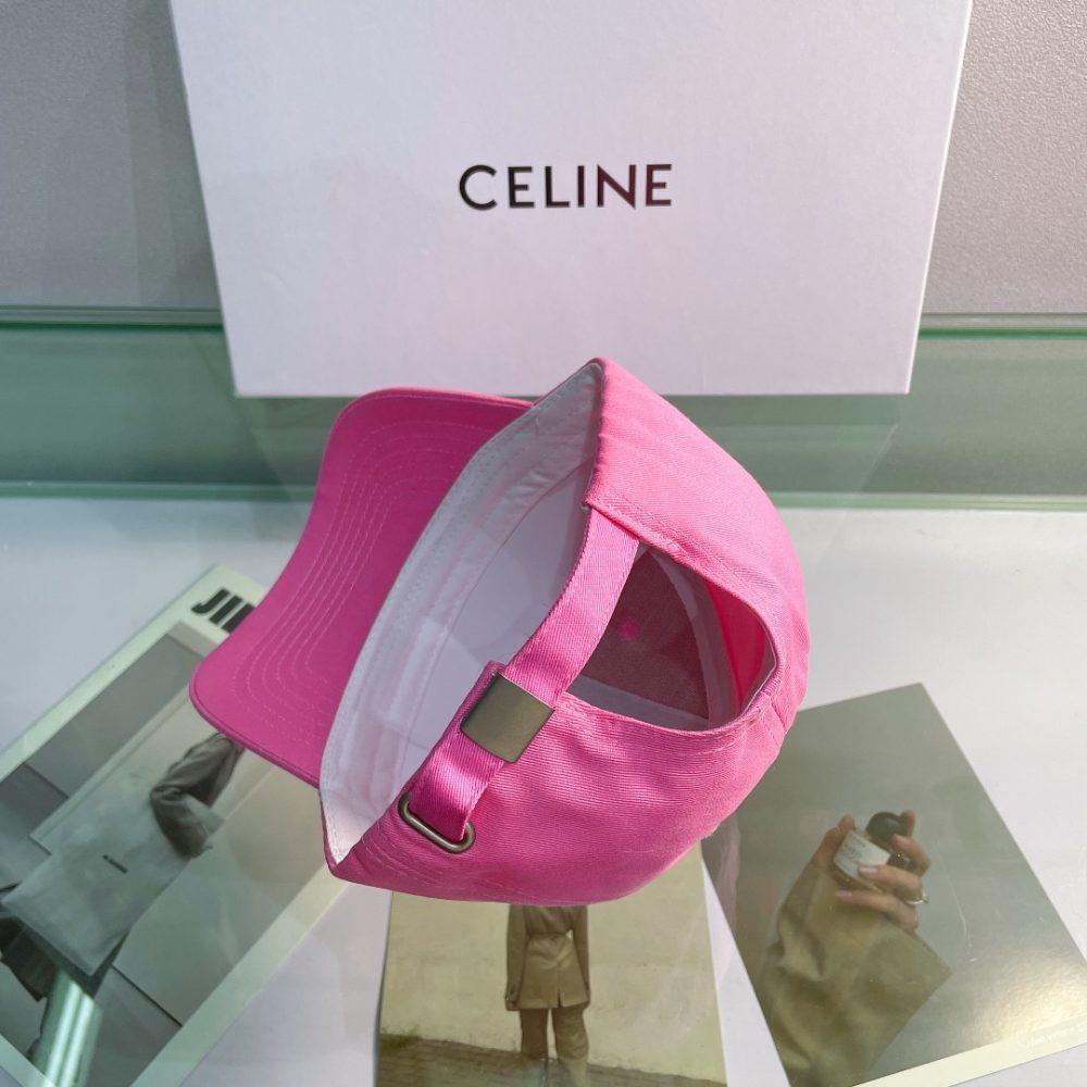 Celine Baseball Cap In Cotton Pink - Image 2