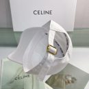 Celine Baseball Cap In Cotton White