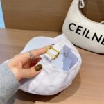 Celine Baseball Cap In Cotton White