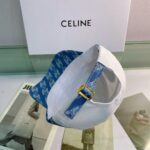 Celine Baseball Cap In Cotton White