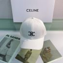 Celine Baseball Cap In Cotton White