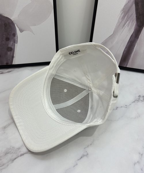 Celine Baseball Cap White Celine Cap