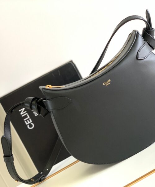 1:1 Replica Celine Besace Noeuds Francais Bag Black For Women 10in/25cm
