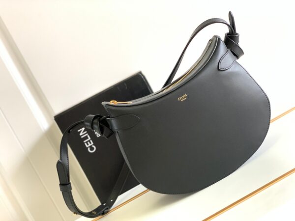 1:1 Replica Celine Besace Noeuds Francais Bag Black For Women 10in/25cm