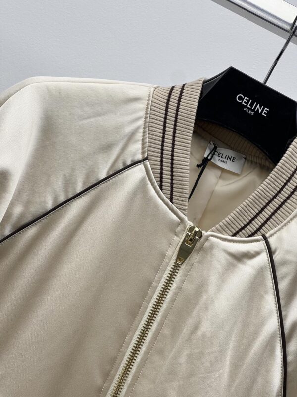 Celine Bomber Jacket Cream For Women