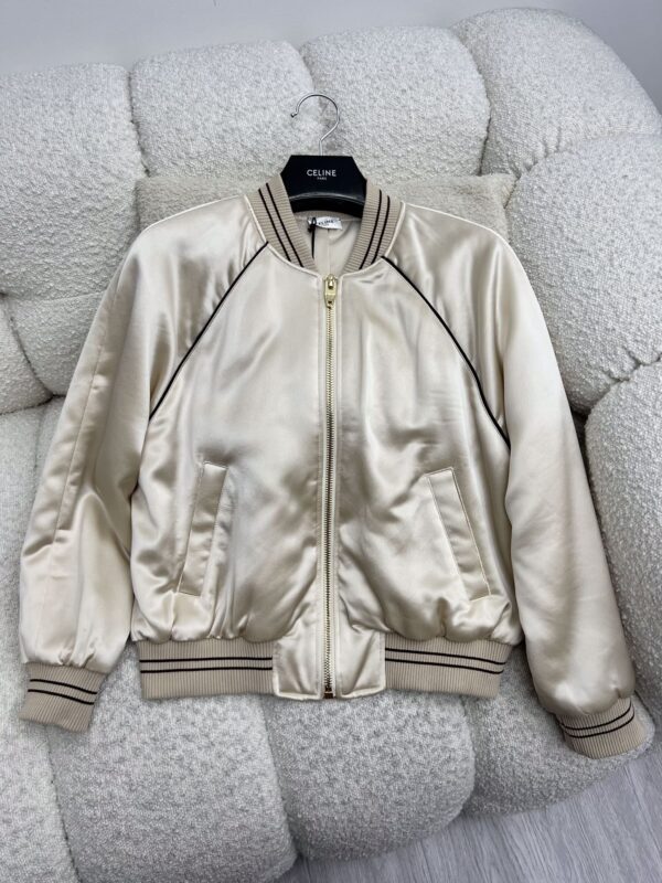 Celine Bomber Jacket Cream For Women
