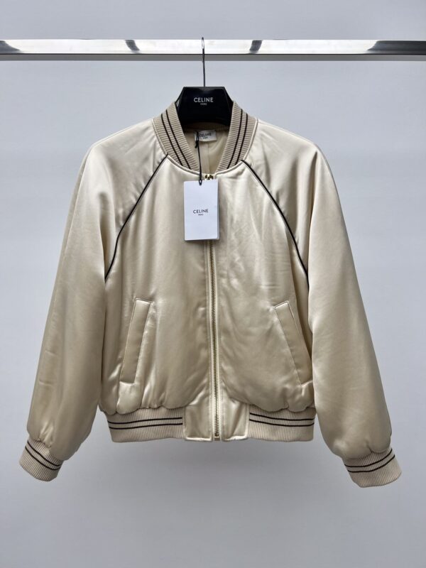 Celine Bomber Jacket Cream For Women