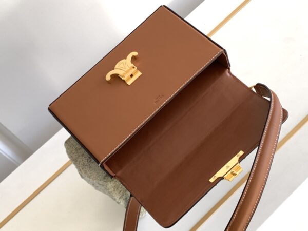 1:1 Replica Celine Box Triomphe Bag Brown For Women 9in/22cm 199993BFN.04LU