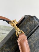 1:1 Replica Celine Box Triomphe Bag In Triomphe Canvas Brown For Women 9in/22cm