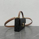 1:1 Replica Celine Box Triomphe In Triomphe Canvas Tan For Women 9in/22cm 199992CUZ.04LU