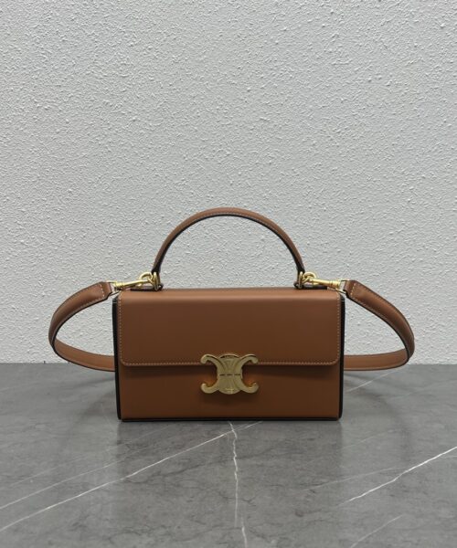 1:1 Replica Celine Box Triomphe Tan For Women 9in/22cm 199993BFN.04LU