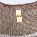 1:1 Replica Celine Bucket 16 Bag In Striped Textile Beige For Women 9.8in/25cm