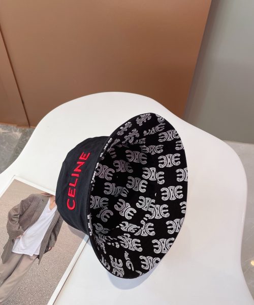 Celine Bucket Hat Black Celine Hat