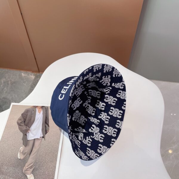 Celine Bucket Hat Dark Blue Celine Hat