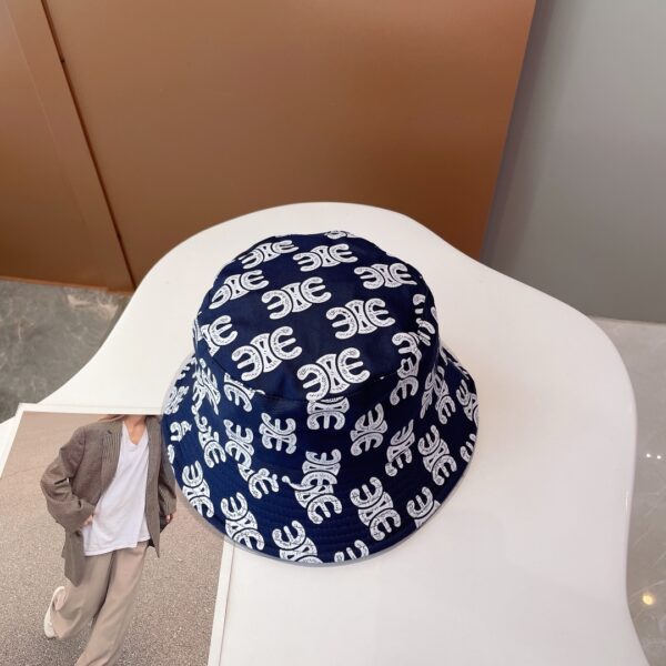Celine Bucket Hat Dark Blue Celine Hat