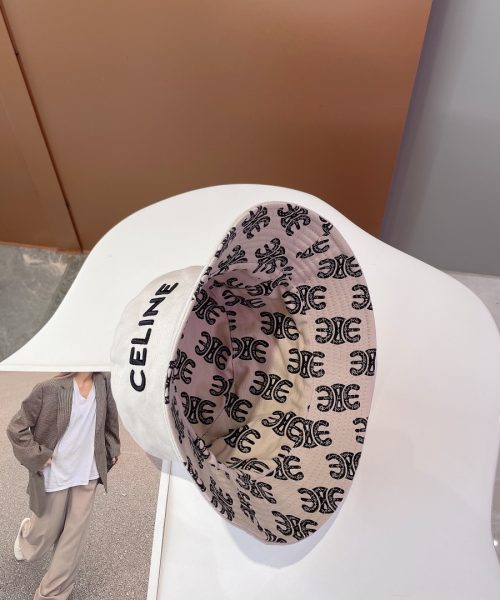 Celine Bucket Hat White Celine Hat