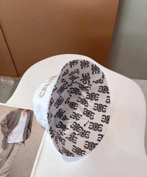 Celine Bucket Hat White Celine Hat