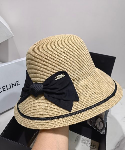 Celine Bucket Summer Hat Brown Celine Hat
