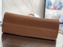 1:1 Replica Celine Cabas Drawstring Cuir Triomphe Brown For Women 44cm / 17in 199973DU3.04LU