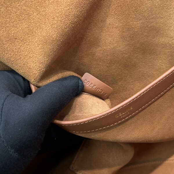 1:1 Replica Celine Cabas Drawstring Cuir Triomphe Tan For Women 17in/44cm 199973DU3.04LU