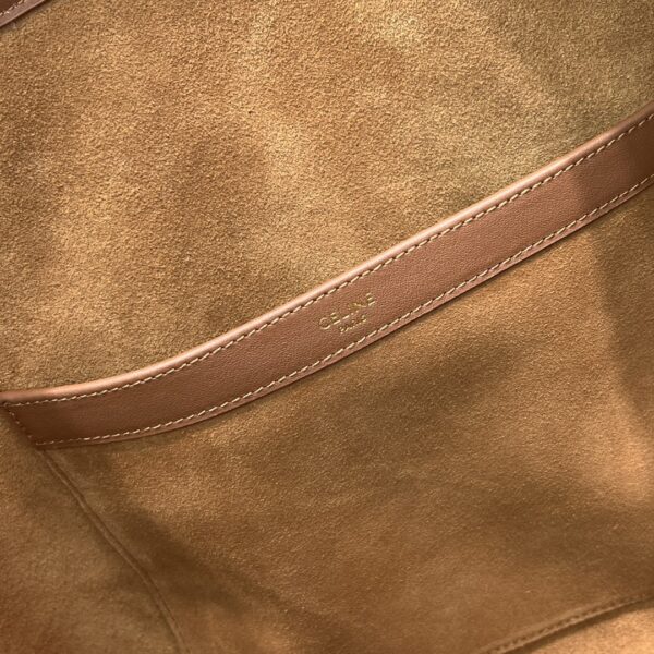 1:1 Replica Celine Cabas Drawstring Cuir Triomphe Tan For Women 17in/44cm 199973DU3.04LU