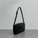 1:1 Replica Celine Camera Shoulder Bag Cuir Triomphe Black For Women 10in/26cm