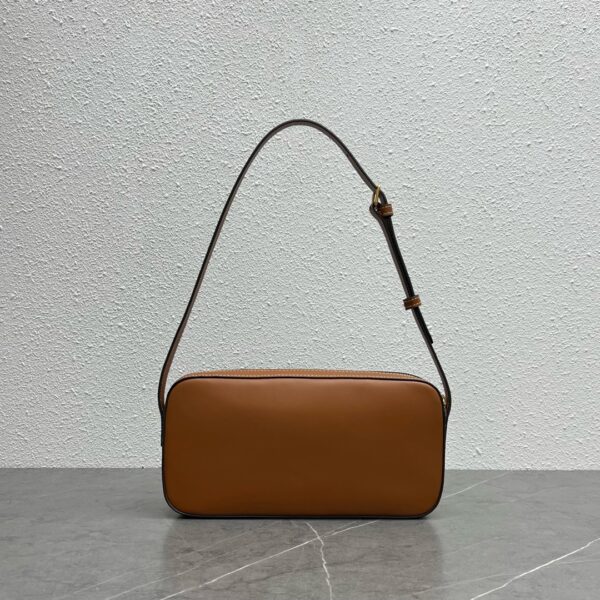 1:1 Replica Celine Camera Shoulder Bag Cuir Triomphe Brown For Women 10in/26cm 199183DU3.04LU