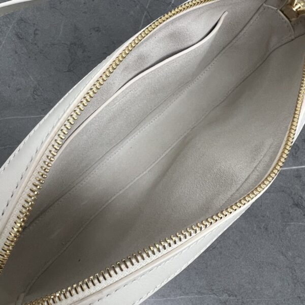 1:1 Replica Celine Camera Shoulder Bag Cuir Triomphe White For Women 10in/26cm