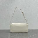 1:1 Replica Celine Camera Shoulder Bag Cuir Triomphe White For Women 10in/26cm