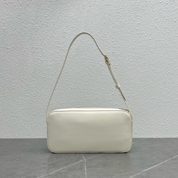 1:1 Replica Celine Camera Shoulder Bag Cuir Triomphe White For Women 10in/26cm