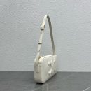 1:1 Replica Celine Camera Shoulder Bag Cuir Triomphe White For Women 10in/26cm