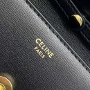 1:1 Replica Celine Card Holder On Chain Triomphe Black For Women 4in/11cm 10J743DPV.38NO