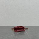 1:1 Replica Celine Card Holder On Chain Triomphe Red For Women 4in/11cm 10J743DPV.27VD