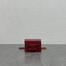1:1 Replica Celine Card Holder On Chain Triomphe Red For Women 4in/11cm 10J743DPV.27VD