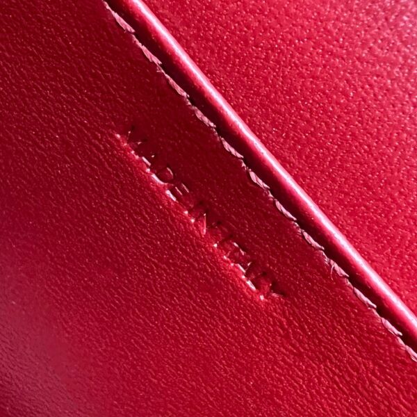 1:1 Replica Celine Card Holder On Chain Triomphe Red For Women 4in/11cm 10J743DPV.27VD