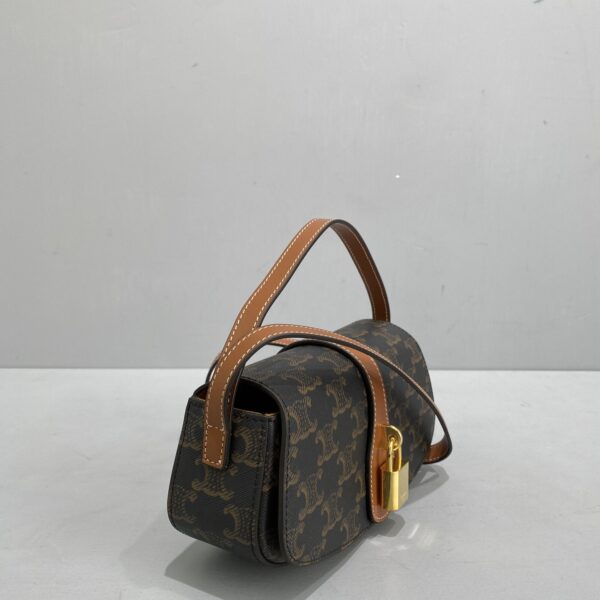 1:1 Replica Celine Casual Style Bridal Logo Brown For Women 7in/18cm 10I592DQ2.04LU