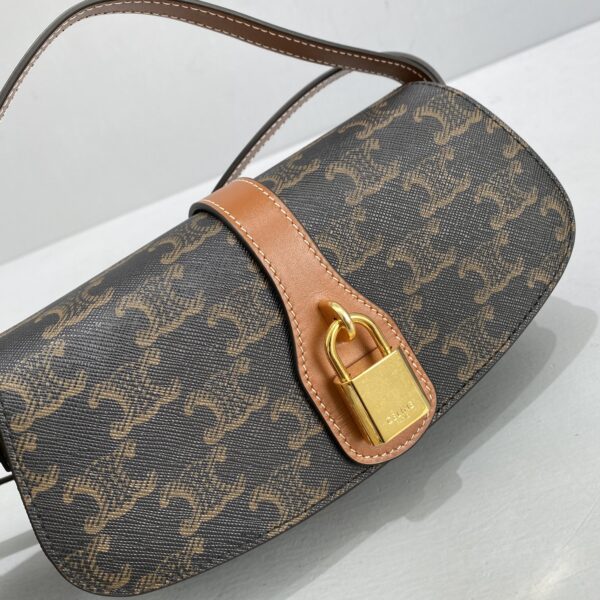 1:1 Replica Celine Casual Style Bridal Logo Brown For Women 7in/18cm 10I592DQ2.04LU