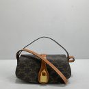 1:1 Replica Celine Casual Style Bridal Logo Brown For Women 7in/18cm 10I592DQ2.04LU
