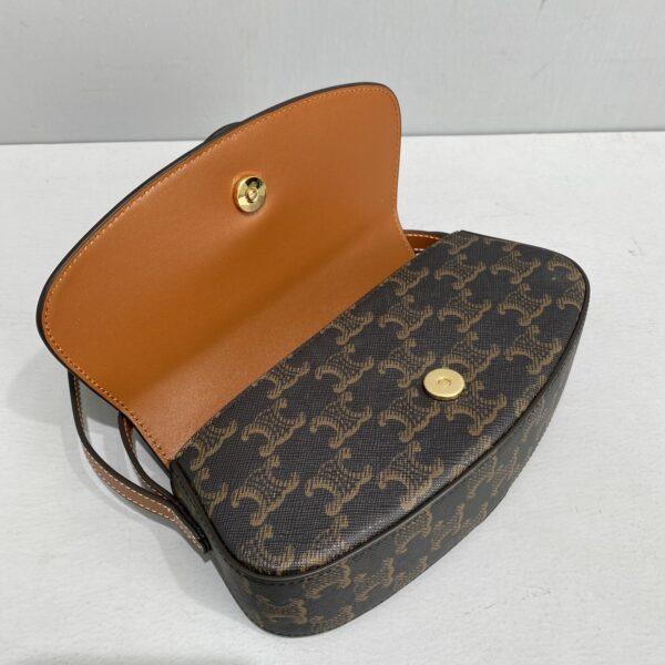 1:1 Replica Celine Casual Style Bridal Logo Brown For Women 7in/18cm 10I592DQ2.04LU