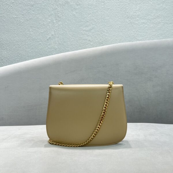 1:1 Replica Celine Chain Besace Triomphe Beige For Women 10in/24.5cm