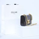 1:1 Replica Celine Chain Shoulder Bag Black For Women 8in/20.5cm 197993BF4.38NO