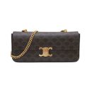 1:1 Replica Celine Chain Shoulder Bag Brown For Women 13in/33cm