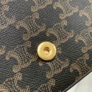 1:1 Replica Celine Chain Shoulder Bag Cuir Triomphe In Triomphe Canvas Tan For Women 7.9in/20cm