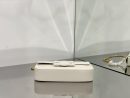 1:1 Replica Celine Chain Shoulder Bag Cuir Triomphe White For Women 7.9in/20cm