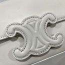 1:1 Replica Celine Chain Shoulder Bag Cuir Triomphe White For Women 7.9in/20cm