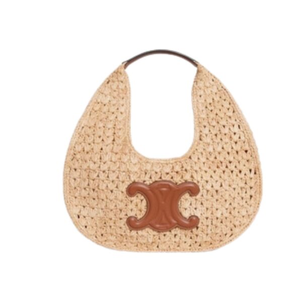 1:1 Replica Celine Classic Panier Hobo Bag Beige For Women 33cm / 13in 112772EYR.02NT